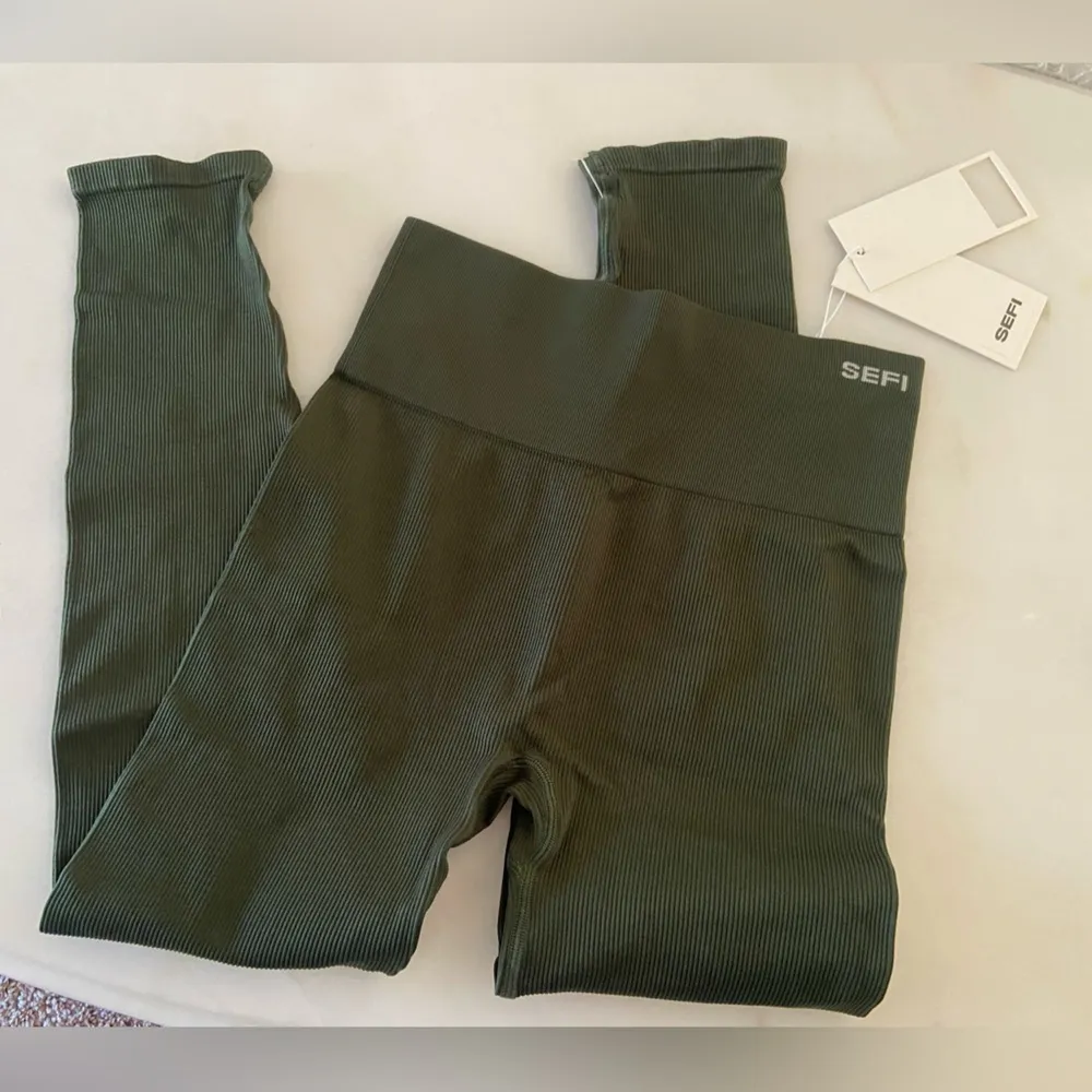 SEFI Move With Me Ribbed Leggings 7/8 Peridot Size M Green Size M - Image 5