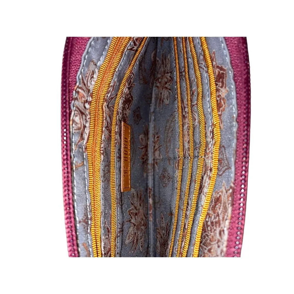 Hobo Wristlet Used Dark Red Leather Small - Image 10