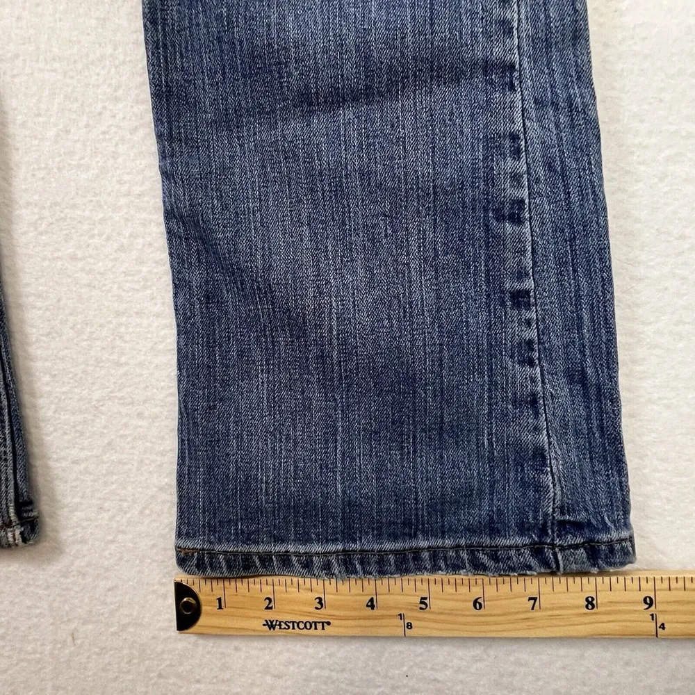 Carhartt Jeans Women's Size 6x30 Blue Boot Cut Traditional Fit Stretch Mid Wash - Image 10