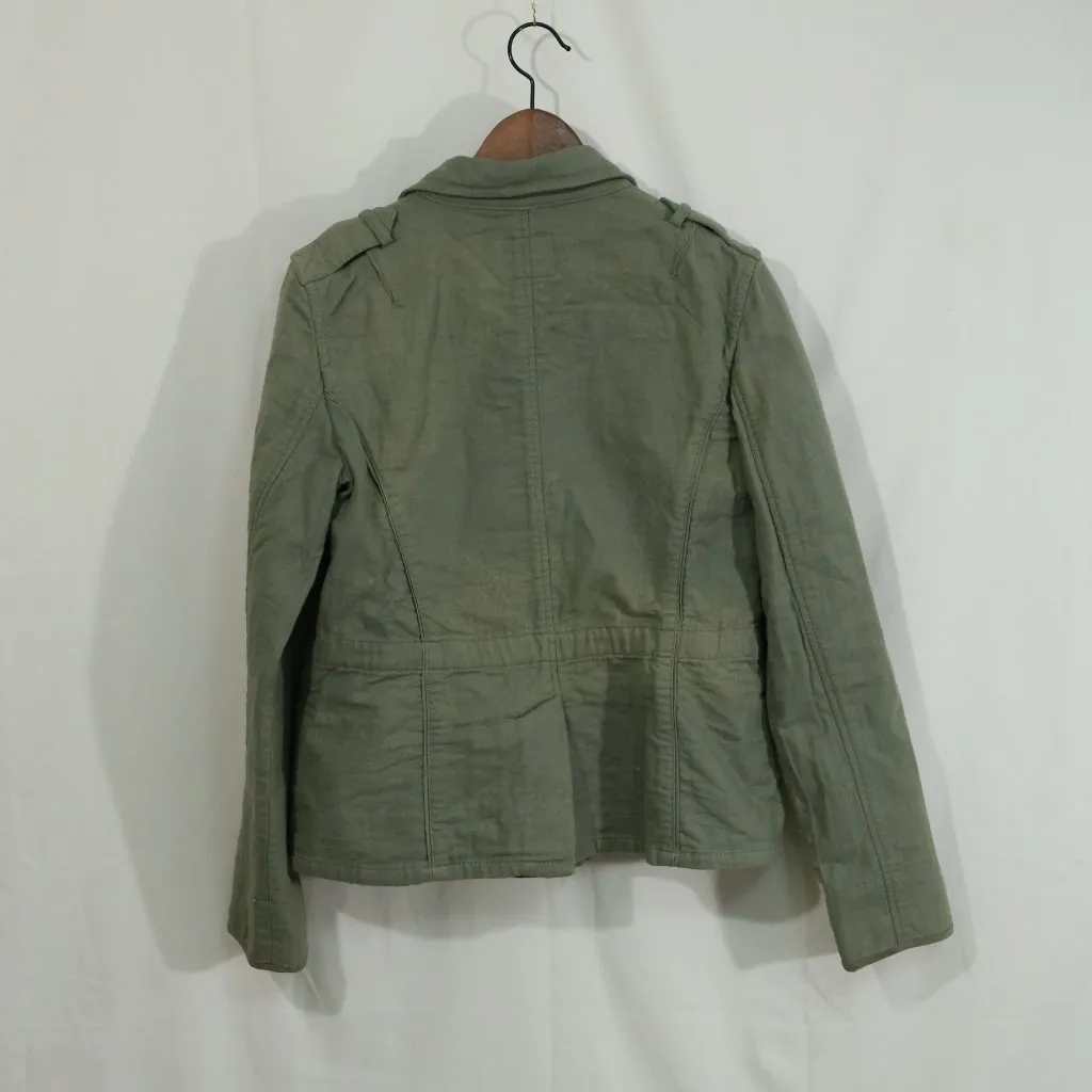 Banana Republic Heritage Military Utility Jacket Olive Green Women’s Size M - Image 6