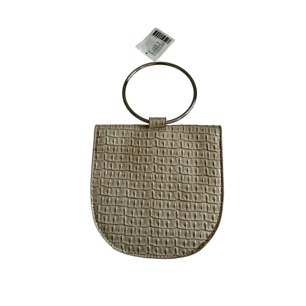 URBAN OUTFITTERS Beige Alligator Print Clutch Bag NEW NWT - Image 3