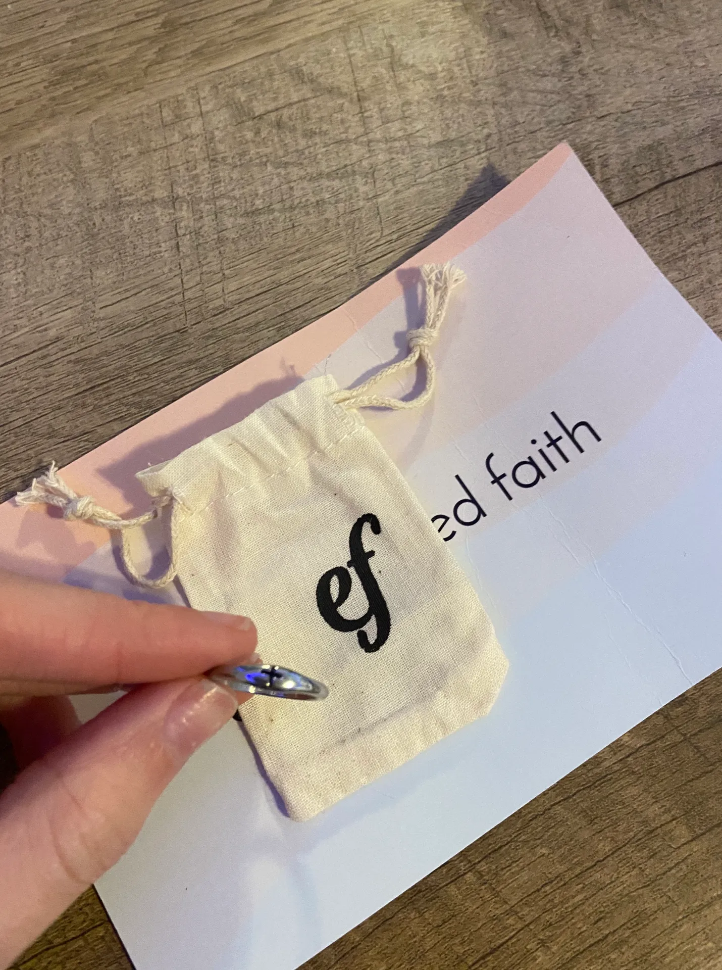 Elevated faith cross ring - Image 5