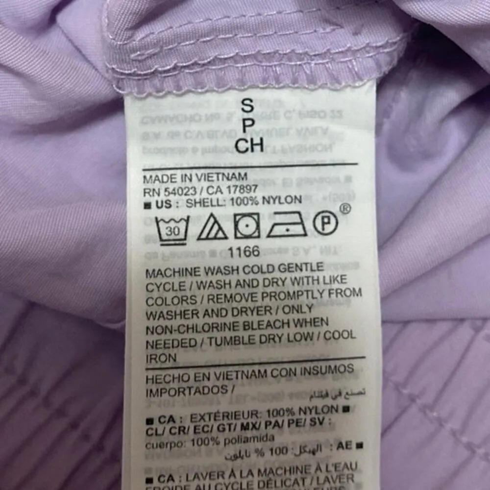 NEW Old Navy Active Womens Purple Elastic Waist Windbreaker Cargo Jogger Pants S - Image 6