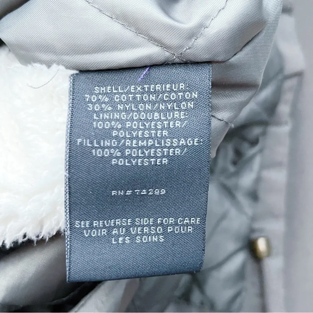 Madden Girl Faux-Fur Lined Mid Season Utility Jacket in Olive Green, Size Medium - Image 11