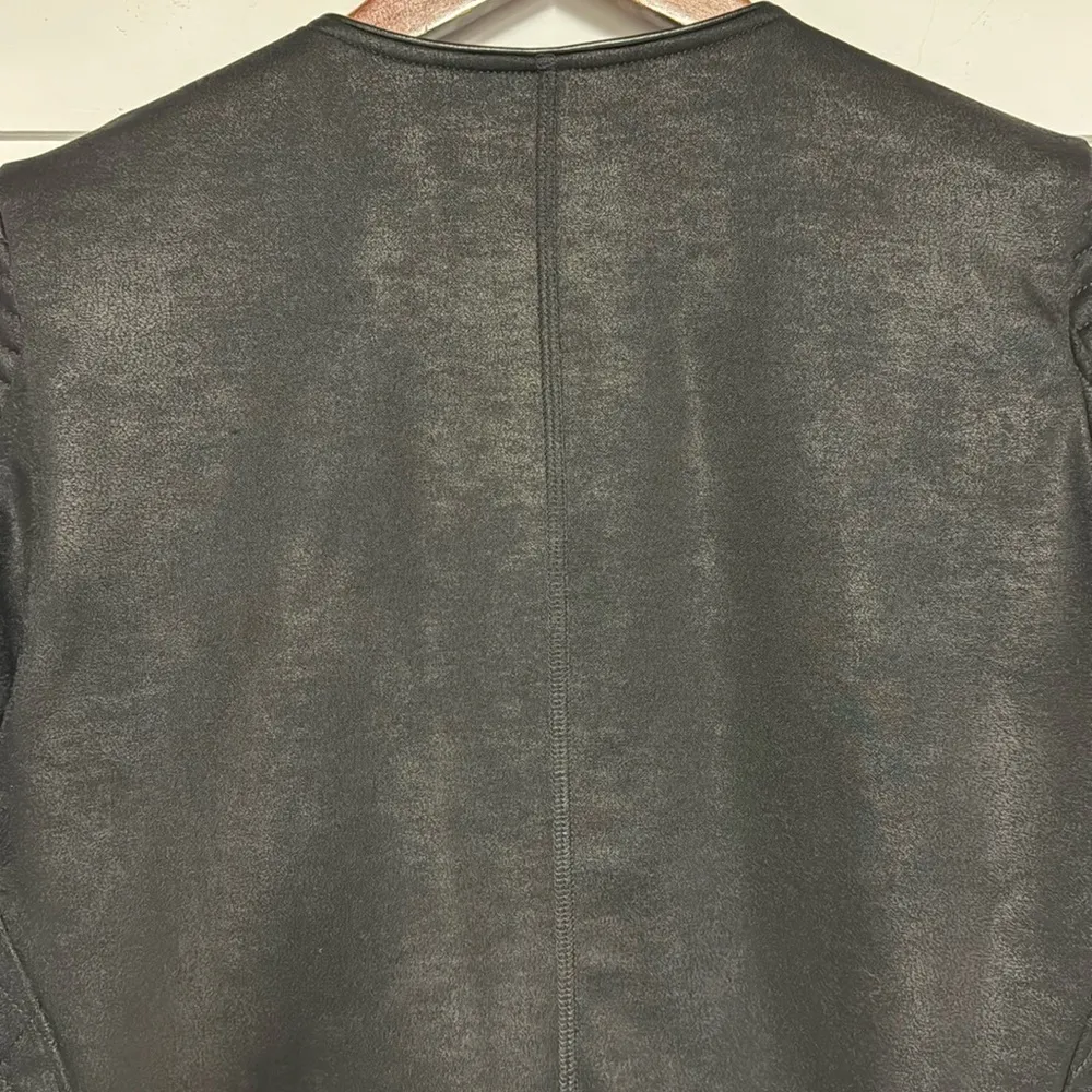 The Kooples Sport The Leather Effect Quilted Moto Jacket - Image 5