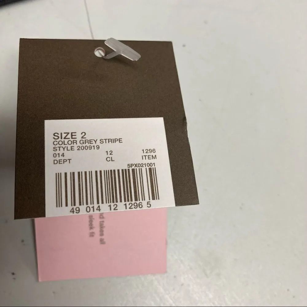 MERONA,Women’s Gray Pinstripe Pencil Skirt,Size 2, Lightweight wool blend, lined - Image 5