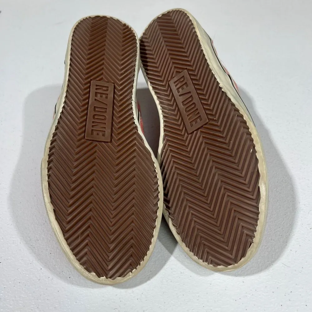 $450 NEW RE/DONE 70s LOW TOP CORAL SHOES SZ 40 US 9 - Image 8