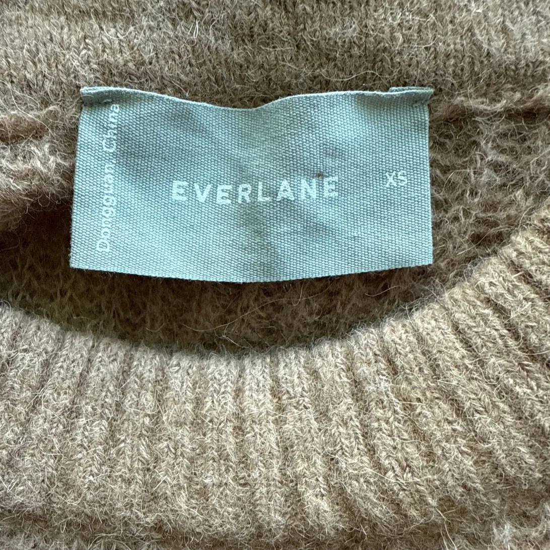 Everlane The Cocoon Crew Alpaca Oversized Sweater Tiger's Eye Size XS - Image 7