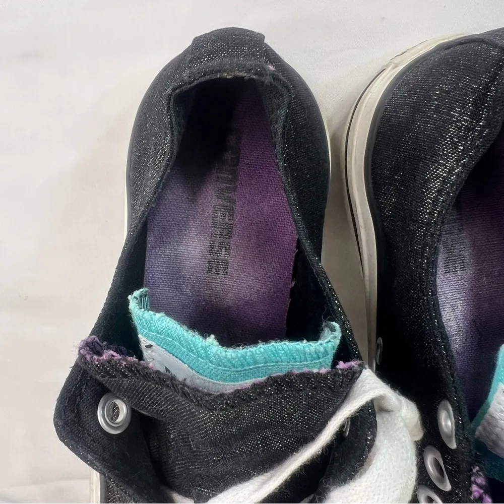 All Star Black Sparkle Dual Tongue Women’s Shoe Size 8 SKU#24685 - Image 9