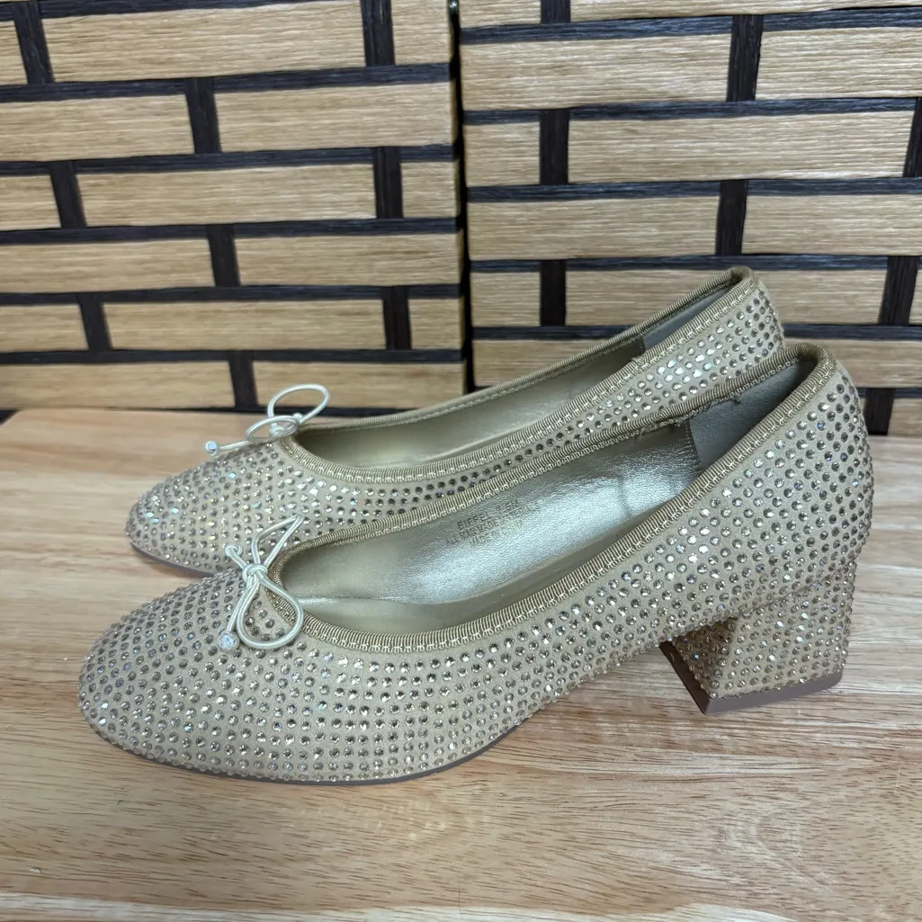 Cushionare Eiffel Gold‎ Studded Blingy Heels Size 7.5 - Image 3