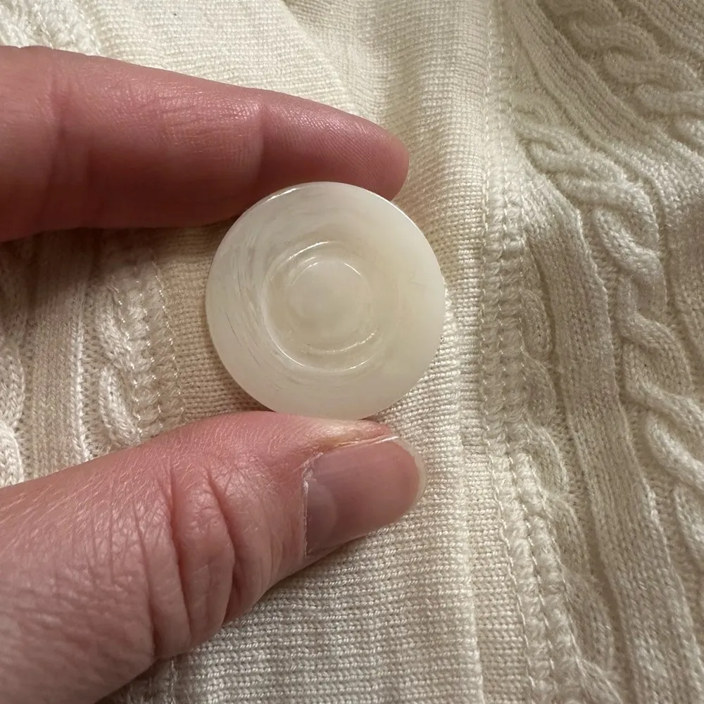 Tory Burch  wool Cream Cable Knit Sweater - Image 6