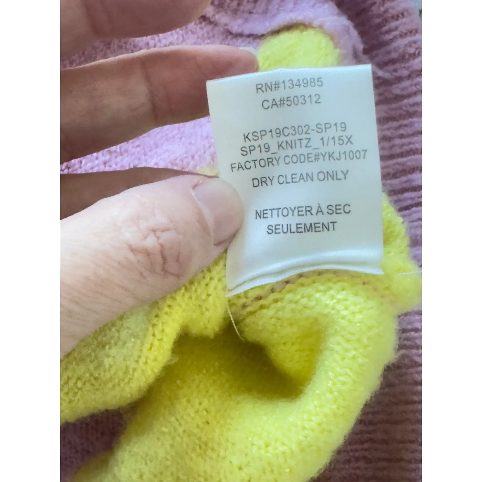 For Love & Lemons Knitwear Lauryn Oversized Cardigan in Candy Stripe Size XS Purple - Image 5