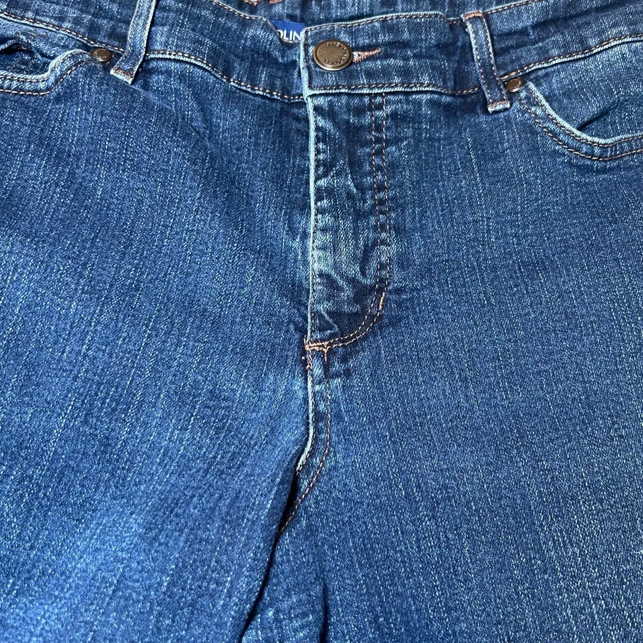 Bandolino Mandie Blue Jeans Womens 16S Short Straight Leg Classic Comfort - Image 8