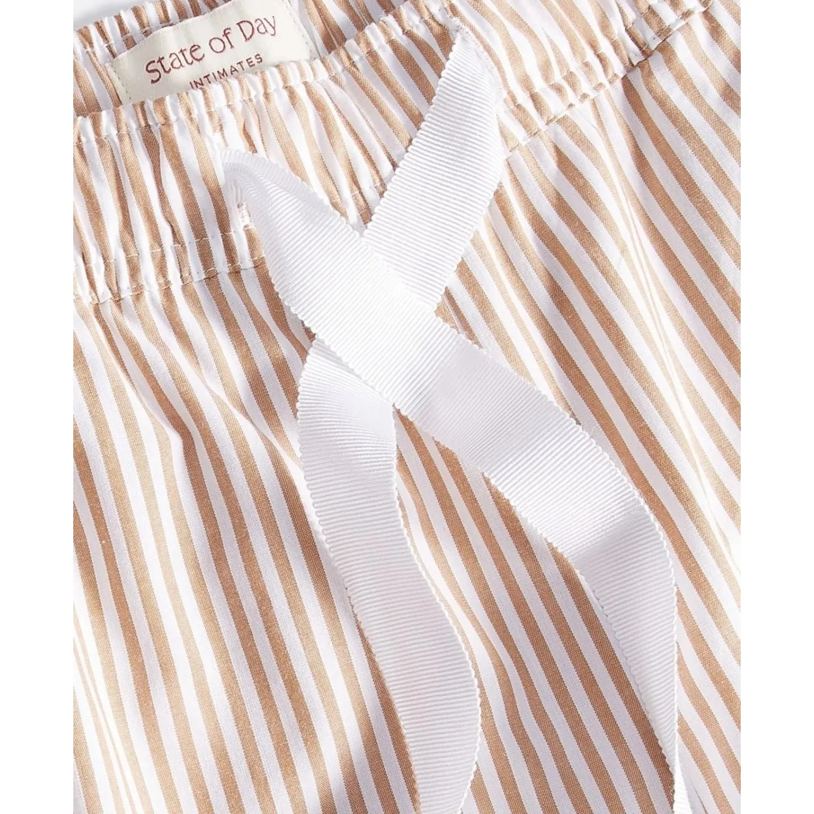 Brand New State of Day intimates Women's Size XXL Brown White Lounge Pants - Image 3