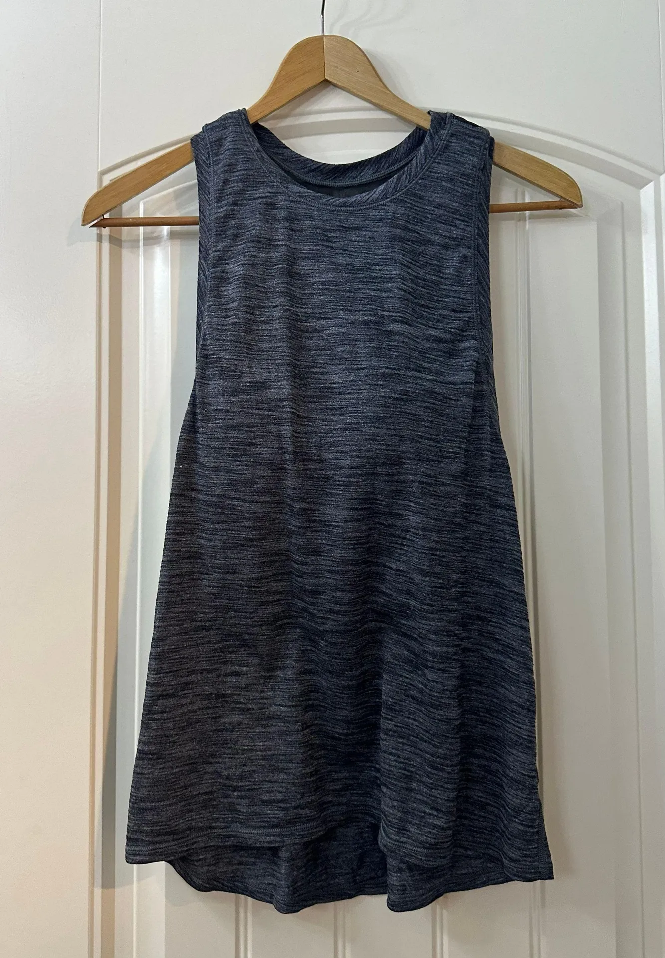 Work The Circuit Tank in Heather Grey/ Black Size 6 - Image 3