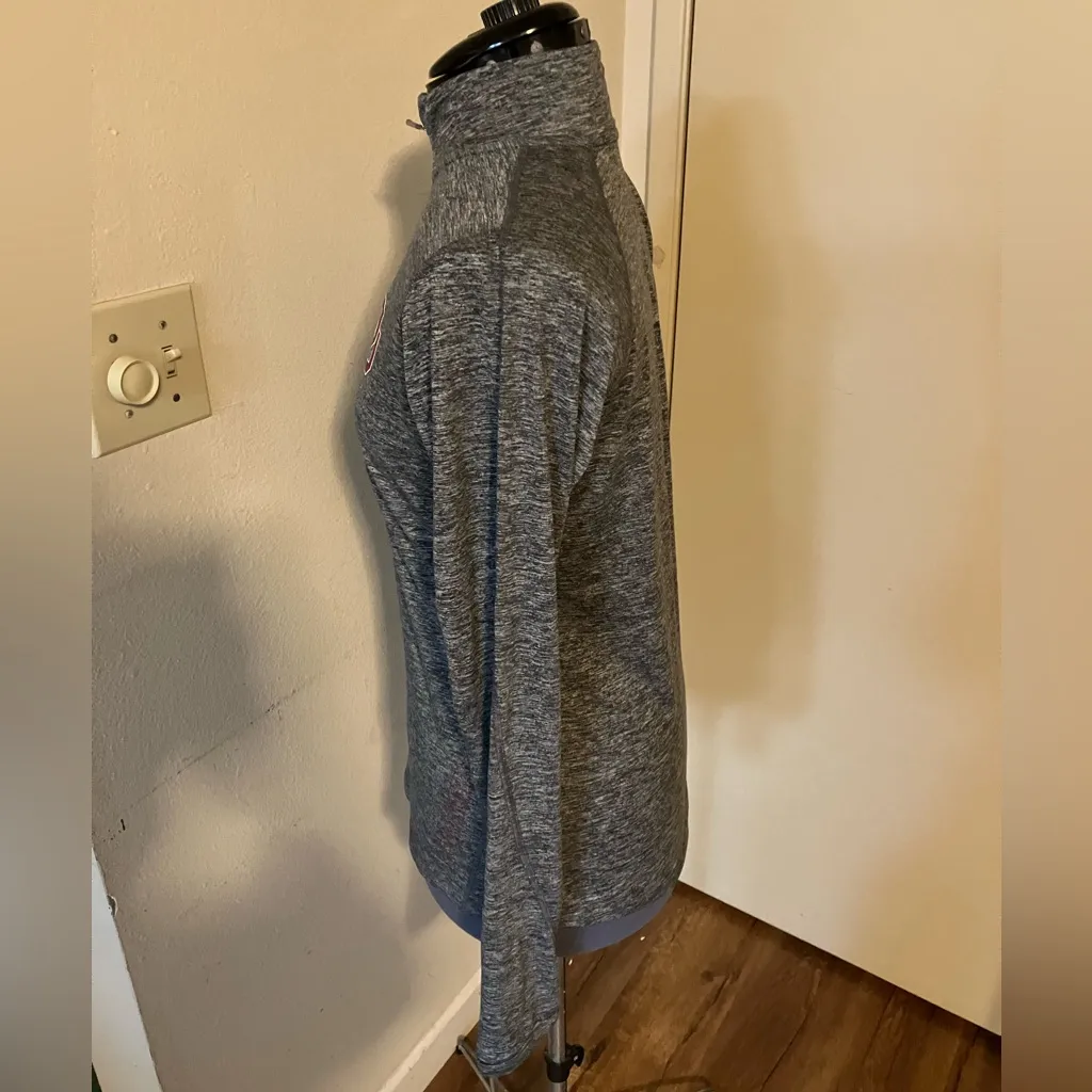 Oklahoma Sooners Women’s Nike Dri 1/4 Zip Long Sleeve Performance Shirt OU Sz M - Image 2