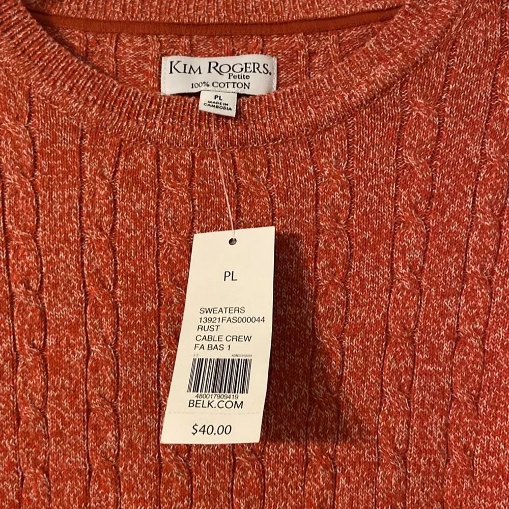 Kim Rogers sweater brand new size PL 100%cotton - Image 2
