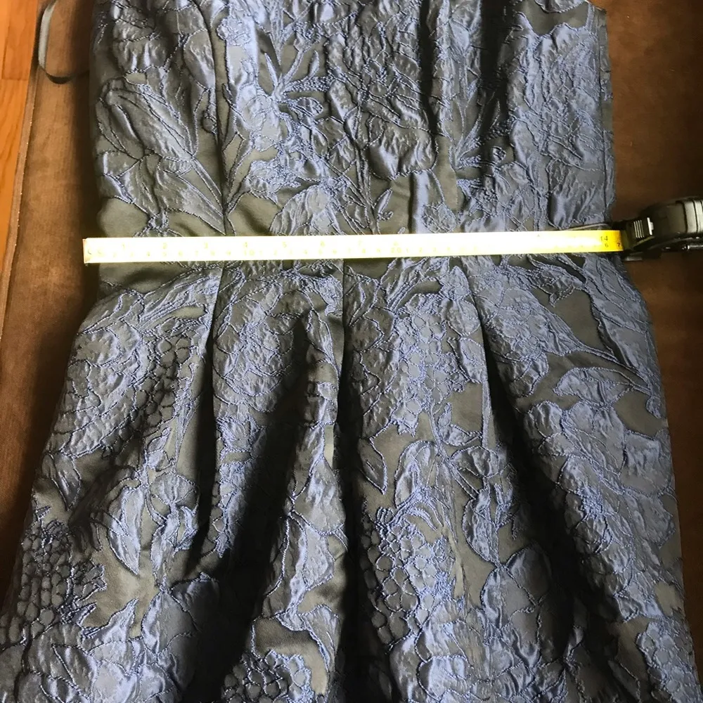 Sleeveless, Black & Blue Paisley Embroidered Dress Sz. 2p NWT! - Image 10