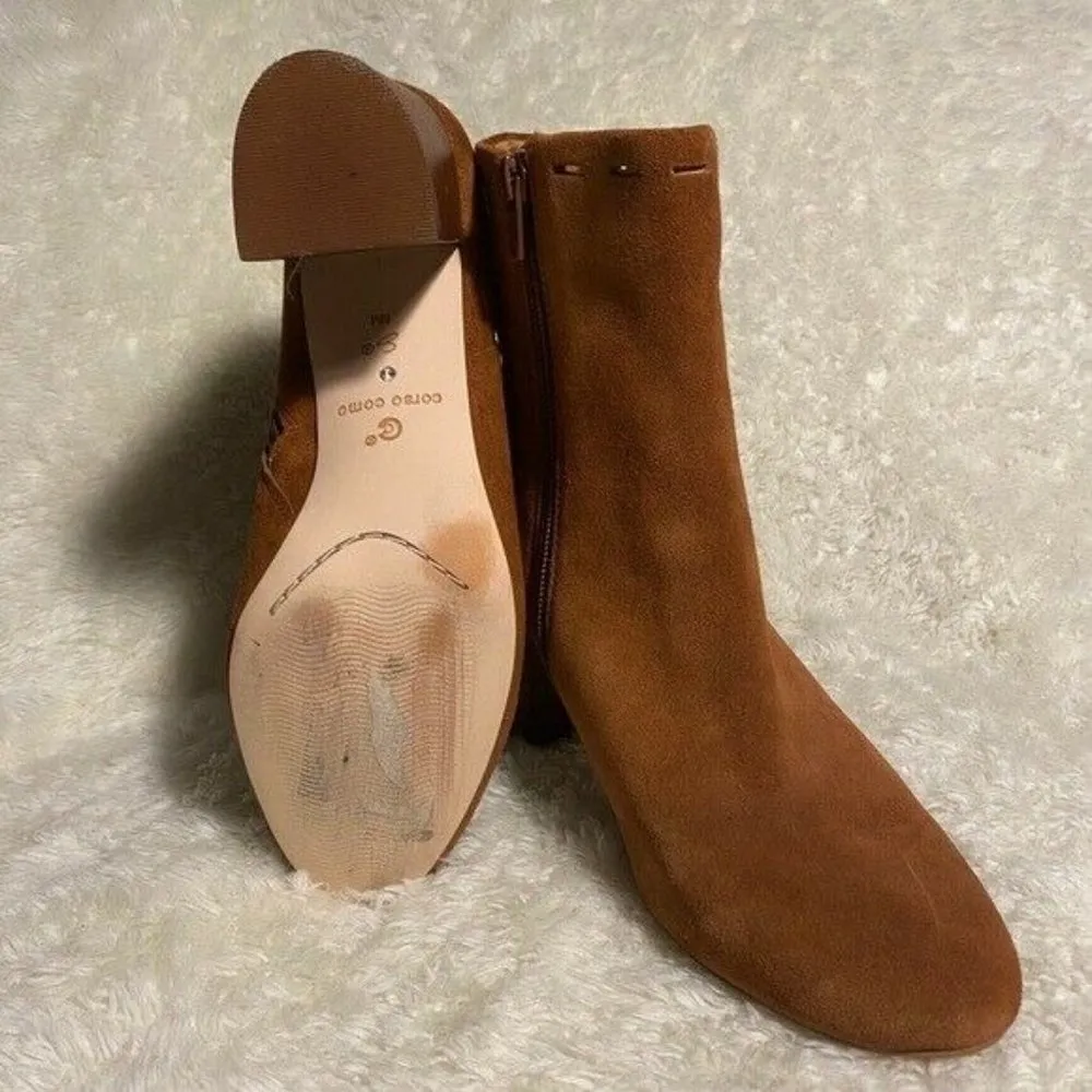 Corso Como Cognac Pixel Suede Ankle Boot Size 8M - Image 8