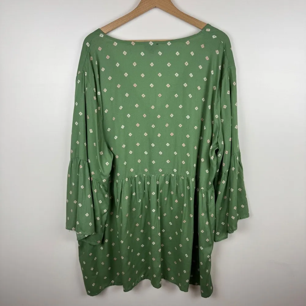 Summersalt Easy Breezy Eco Voile Mini Dress Swim Cover Up in‎ Diamond Dot Sz 2XL - Image 7