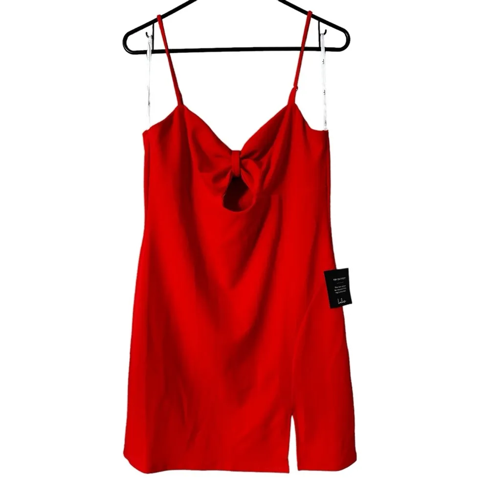 NWT Lulu’s Star‎ of the Scene Red Sleeveless Bodycon Mini Dress XL - Image 2