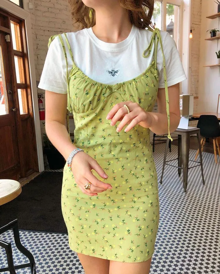 Beginning Boutique Green Mini Dress - Image 2