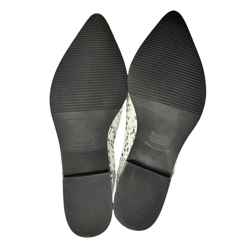 BLONDO Emelia Ankle Black White Snakeskin Waterproof Chelsea Ankle Boots 8M NIB - Image 6