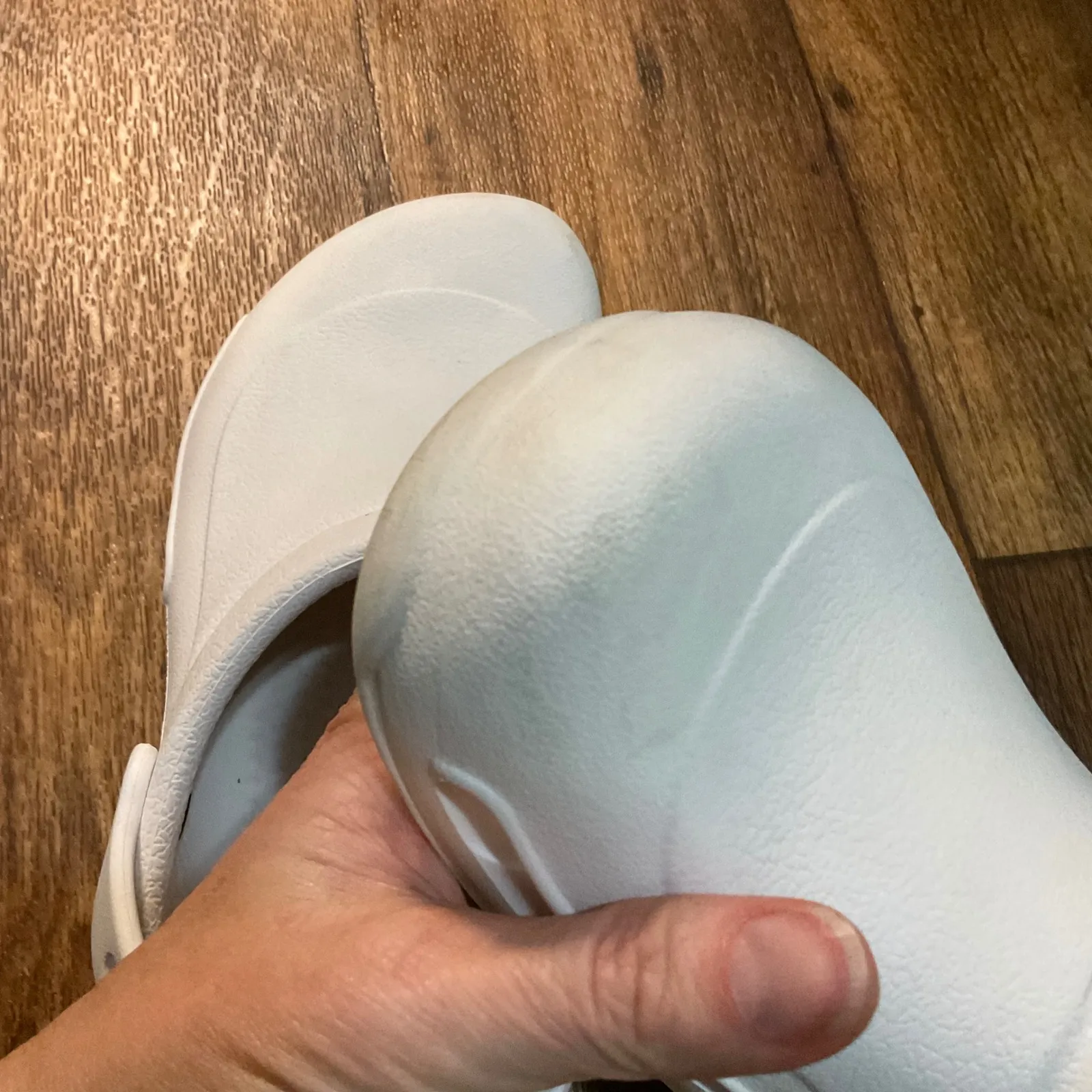 Crocs Bistro White M7 W9 Unisex Rubber Clog‎ Work Shoes Anti Slip Comfort - Image 6