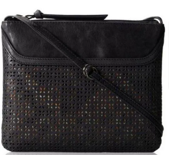 HOBO International Liza Perferated Laser Cut Leather Crossbody - Image 1