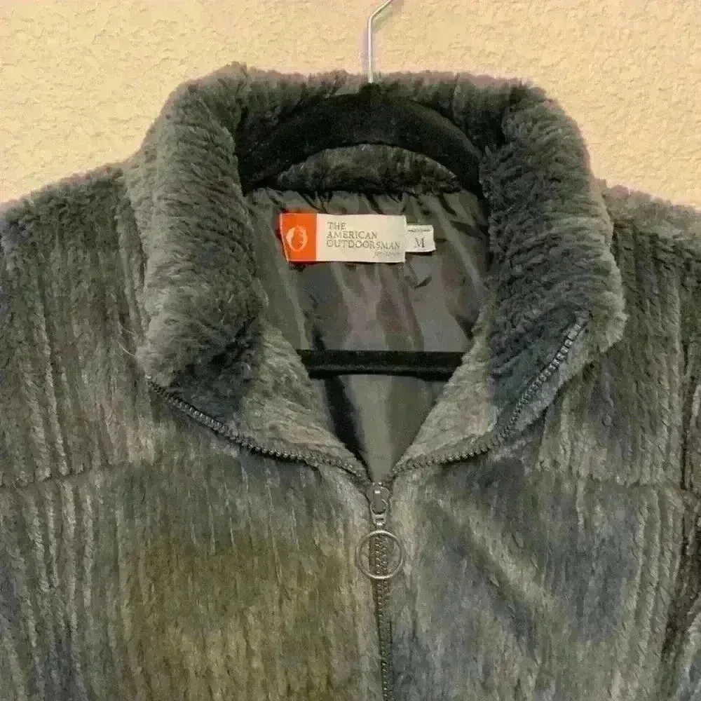 Grey The American Outdoorsman jacket sz M soft cozy warm chunky cropped casual Gray Size M - Image 3