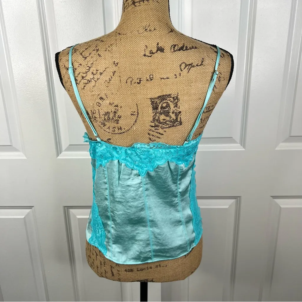 Sz M Free People Intimately Blue Lace Neon Nights Cami NWOT $50 MSRP - Image 6