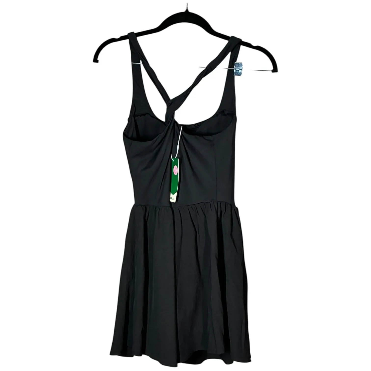 Halara Black Athletic Size M Corset 2-in-1 Mini Quick Dry Flowy Pickleball - Image 3