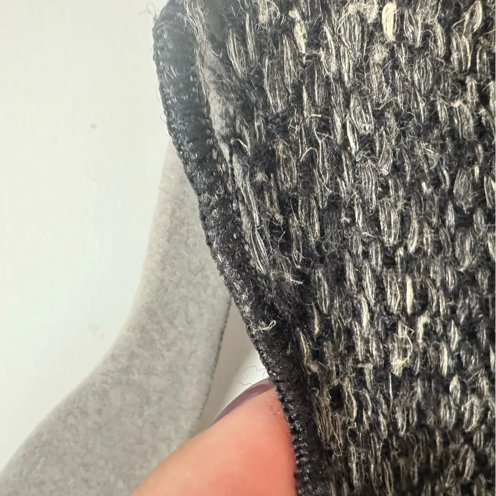 Eskandar size 1 Wool Hemp Blend Grey Boxy Open Cardigan US size Medium 10 - Image 11