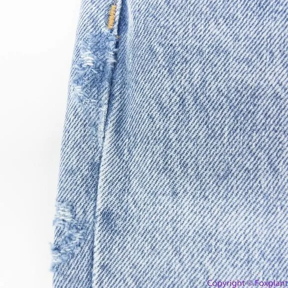 NEW‎ Agolde LANA MID RISE FULL LENGTH STRAIGHT IN FICTION, 32 - Image 5