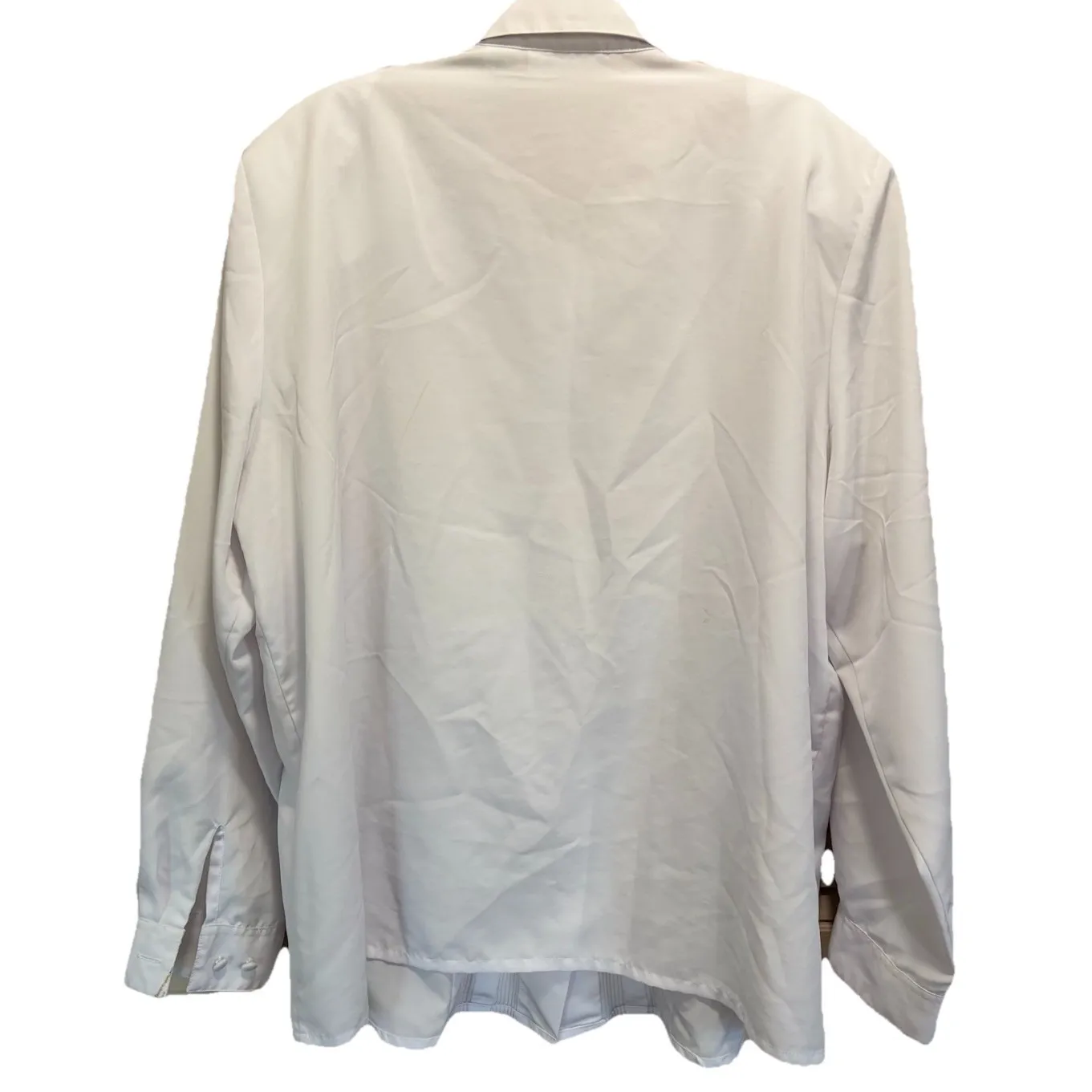 Christie & Jill White Button‎ Up Long Sleeve Shirt Blouse Pleated Size 20W - Image 3