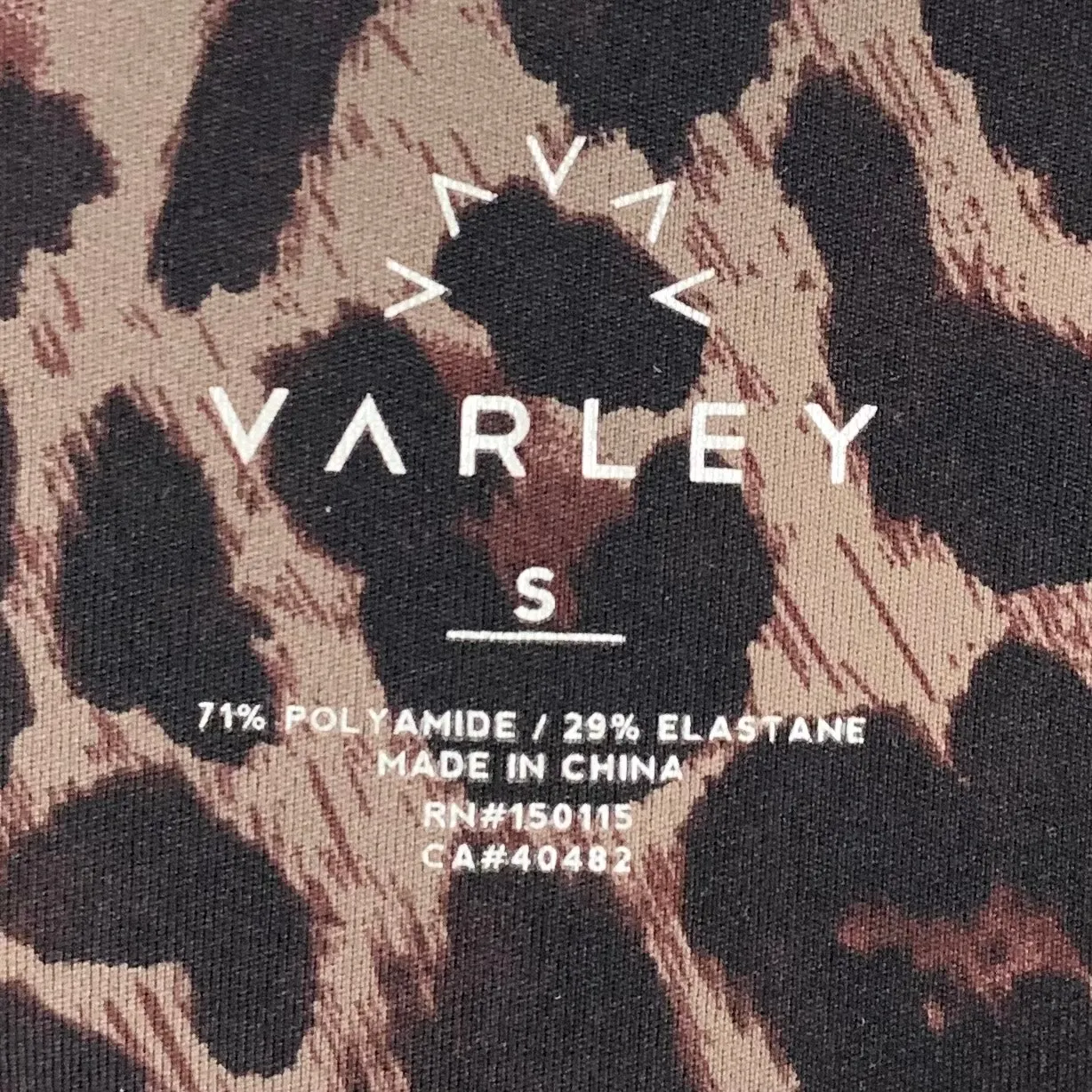 Varley Womens Luna Legging High Rise 7/8 Length Letelux Tort Leopard Size Small - Image 4