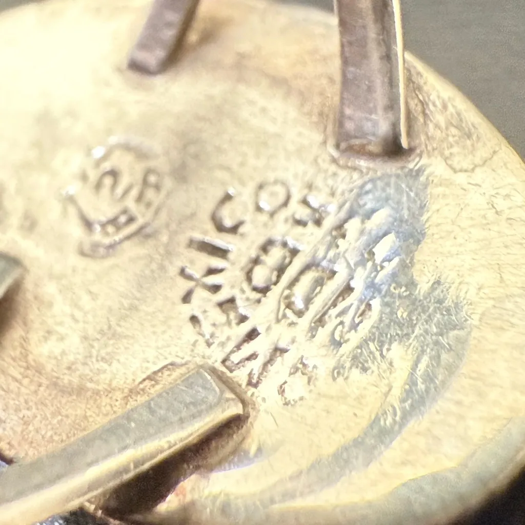 Vintage Signed Mexican Silver Oval Abalone Shell Women’s Ring Size 5 3g. Blue - Image 13