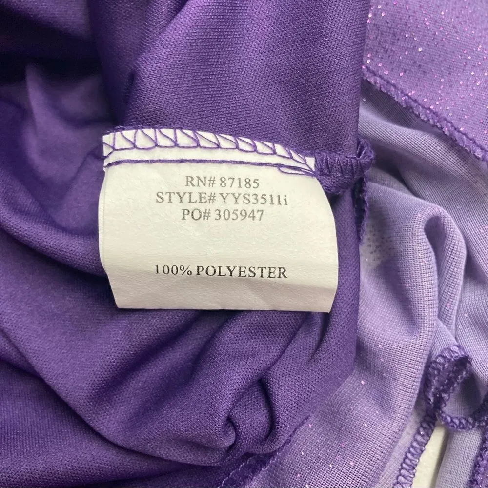 RUBY ROX Women’s Purple Sparkly Spaghetti Strap Size Small Prom Formal Dress - Image 7