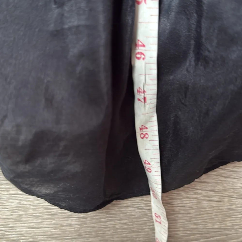 Antonio Melani Black Rosalia Tiered Puff Sleeve Silk Peasant Dress small - Image 13