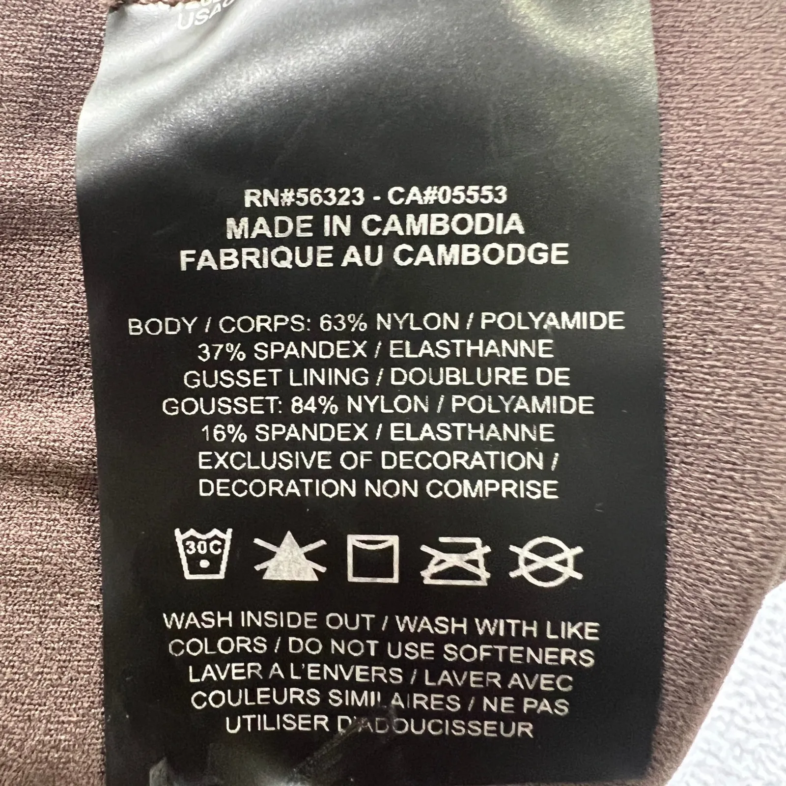 Nike Zenvy High-Waisted Flared Leggings Brown 1X Athletic Workout  Dri-Fit - Image 5