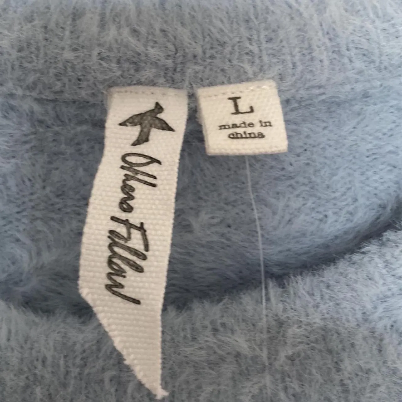 Tillys Light Blue Fuzzy Sweater - Image 3