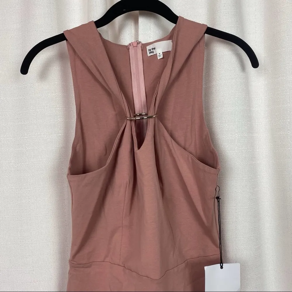 Revolve By The Way. Mauve Pink Mia O Ring Bodycon Mini Dress Sz.M NWT - Image 6