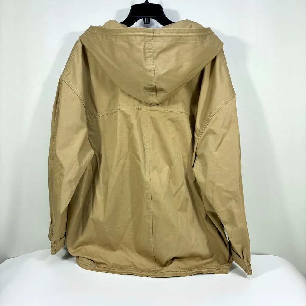 Zimmermann Illuminate Cargo Anorak Twill Jacket Beige Sand Small Hooded NWT - Image 6