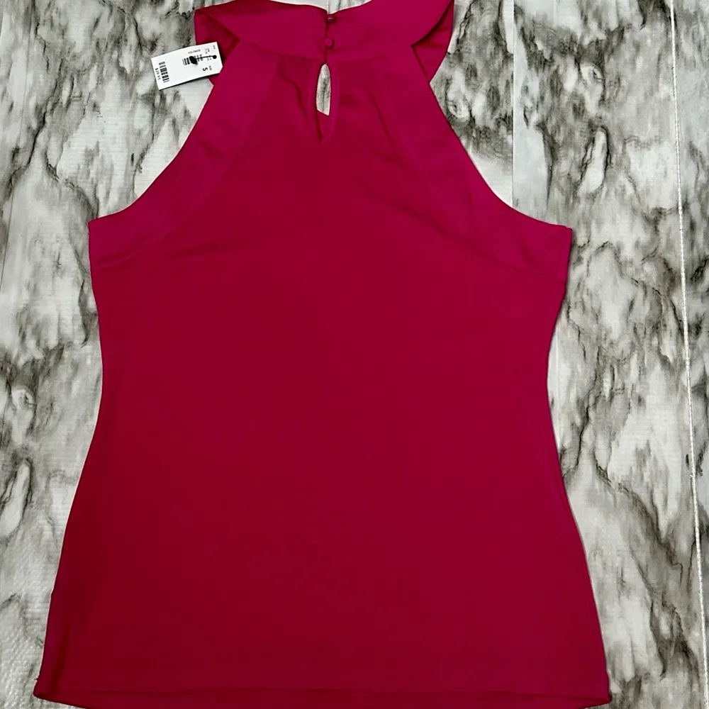 The Limited Hot Pink Cut Out Top Barbiecore Girly Stretch Halter Style Y2K Vibes - Image 6