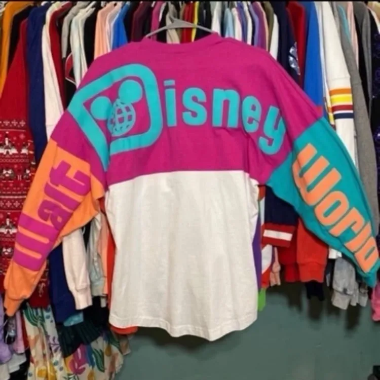 Disney parks Minnie Mouse retro color block wdw spirit jersey XS - Image 2