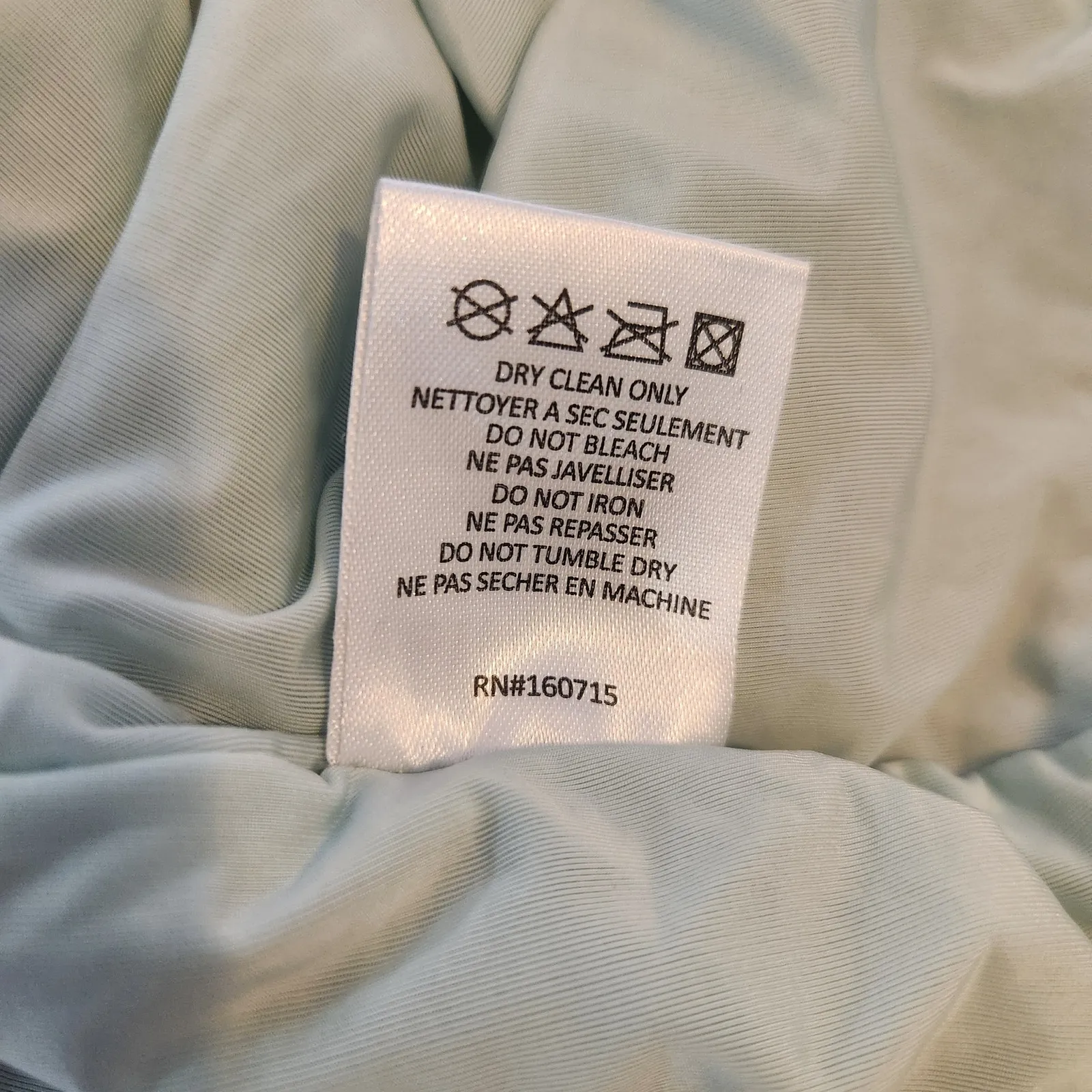 Retrofete Mich Sequin Mini Dress in Mint Aqua Green Small Beaded Sleeveless Cowl - Image 11