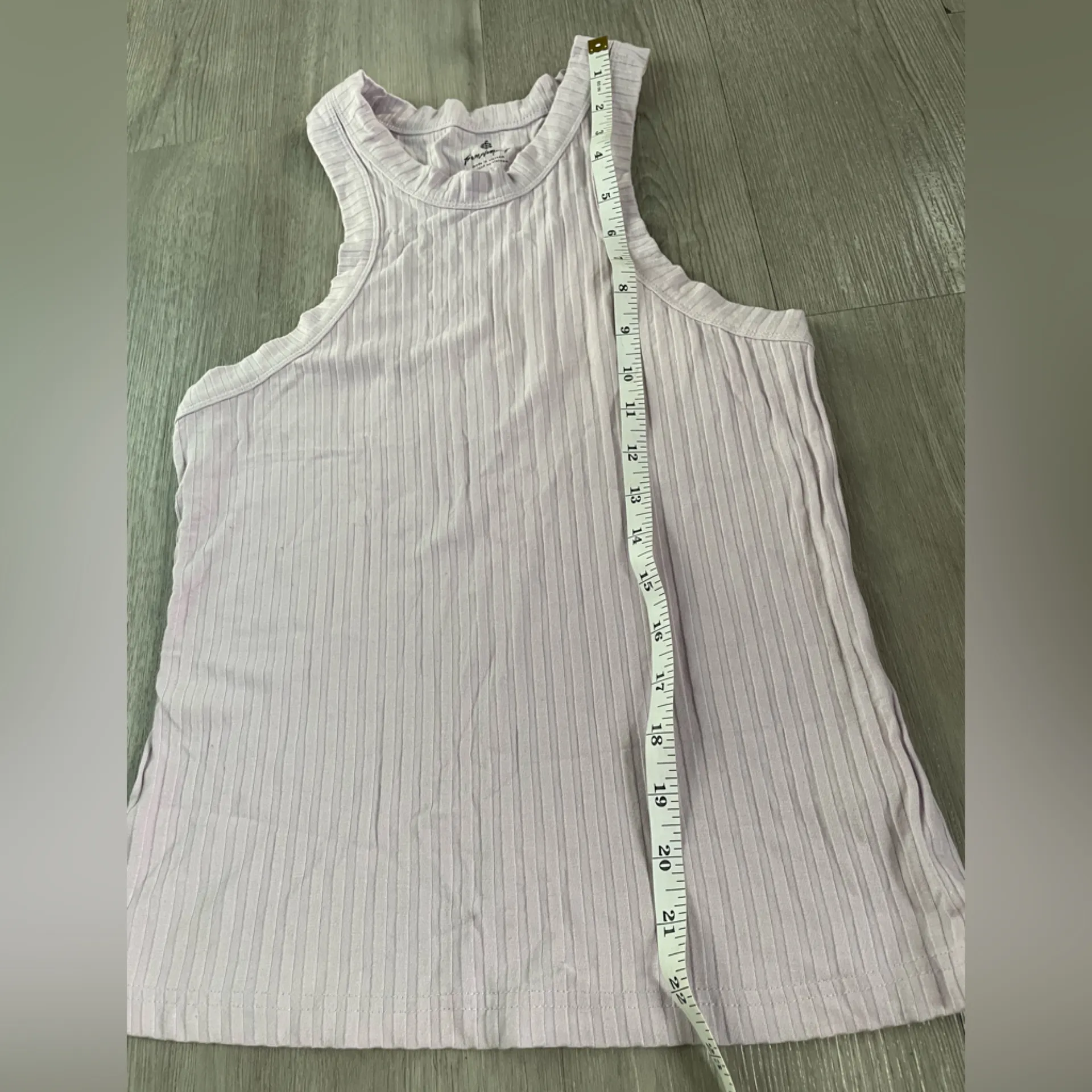 Free People Movement Blissed Out Ribbed Racerback Tank Lilac Purple Size Small - Image 11