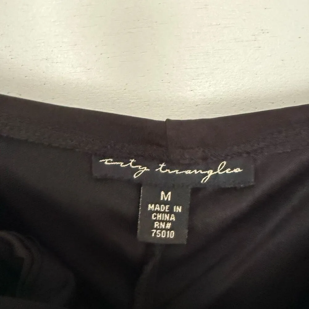 City Triangles Women’s Medium Black Scrunched Mini Dress - Image 2