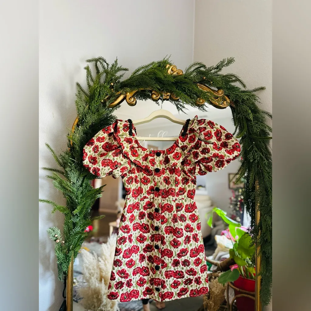 Sister Jane free people red poppy floral dress nwt size 4 - Image 4