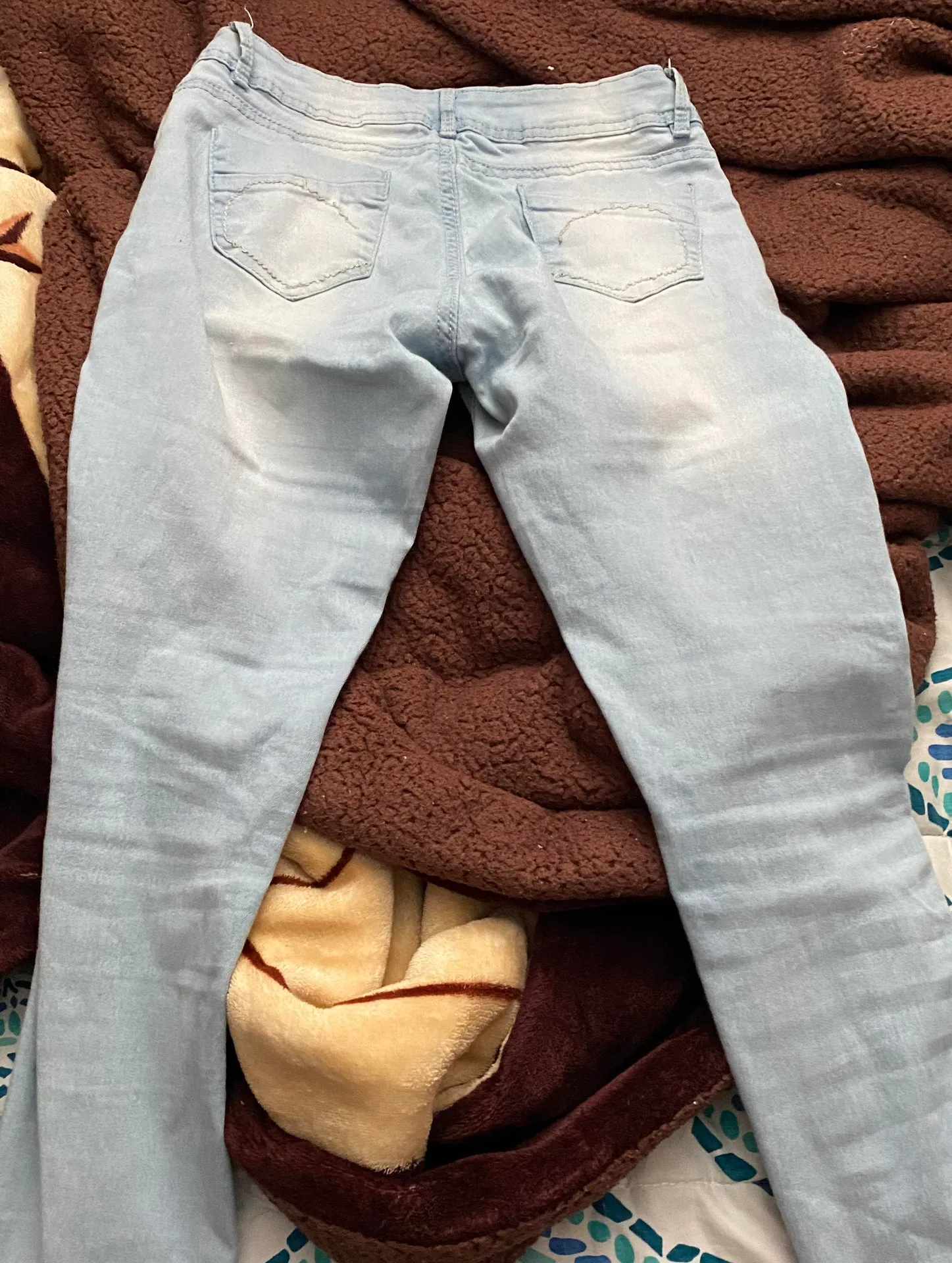 Hailey made with love light blue jeans Size M - Image 3